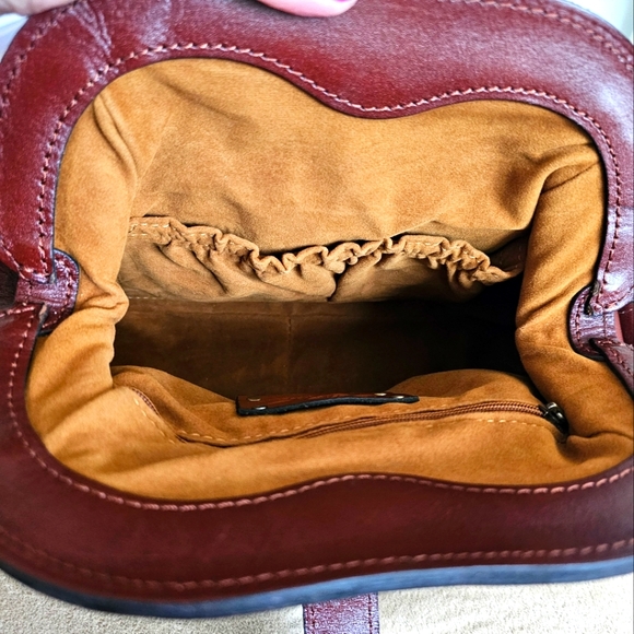 Patricia Nash Rich Brown Leather Crossbody Bag - Picture 12 of 15